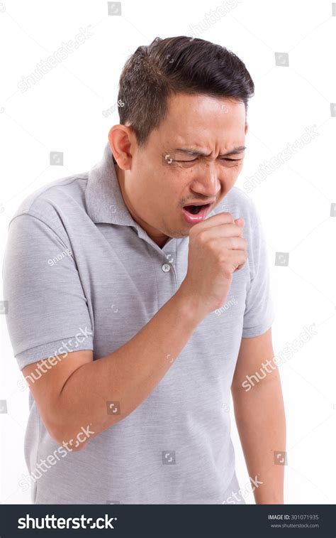 coughing stock image